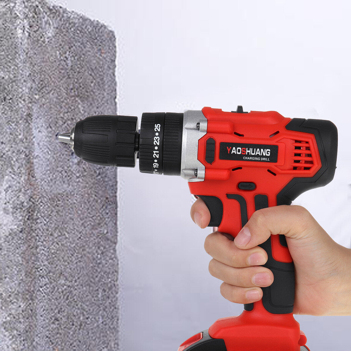 12/18/21V Electric Power Torque Impact Drill Cordless Hammer Screwdriver 25+3 35NM-56NM Power Tool