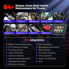 9.7 Inch Display Car Diagnostic Tool Android 10 3000 Active Tests for HD Equipment And Commercial Vehicles Smarter Than MS908cvCV II / M908CV
