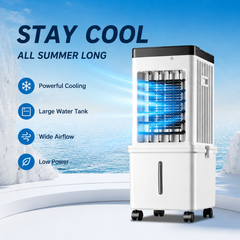 Portable 3-in-1 Evaporative Air Cooler with 10L Water Tank & Remote Control