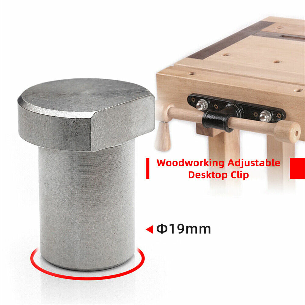 4PCS 19MM Woodworking Table Stop Blocks, Quick Release Lock for Routing & Cutting, Fits Standard Bench Dog Holes