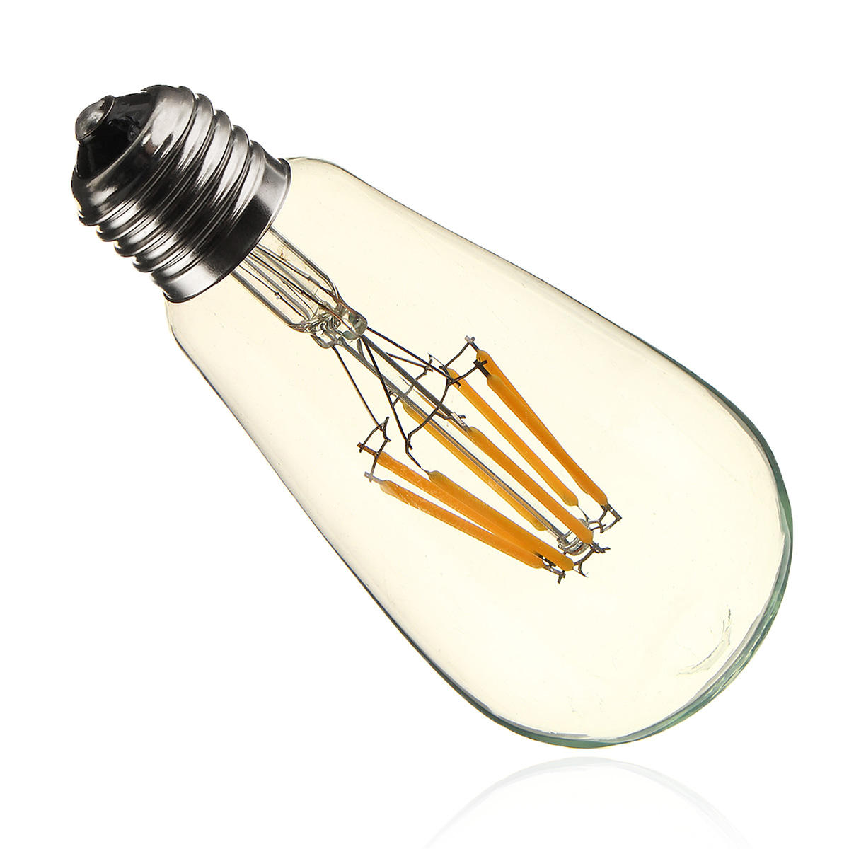 8W Clear Cover Dimmable Retro Vintage Filament LED Bulb Light Lamp AC110/220V