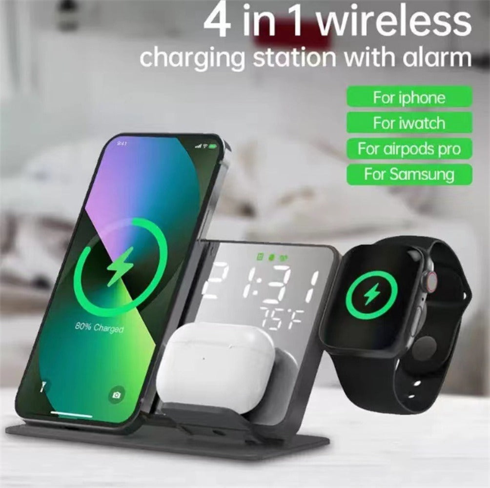 Fast Wireless Charging Pad W669 - 10W/15W for Phones, 5W for Headphones, 2W for Apple Watch, Compact & Lightweight Design