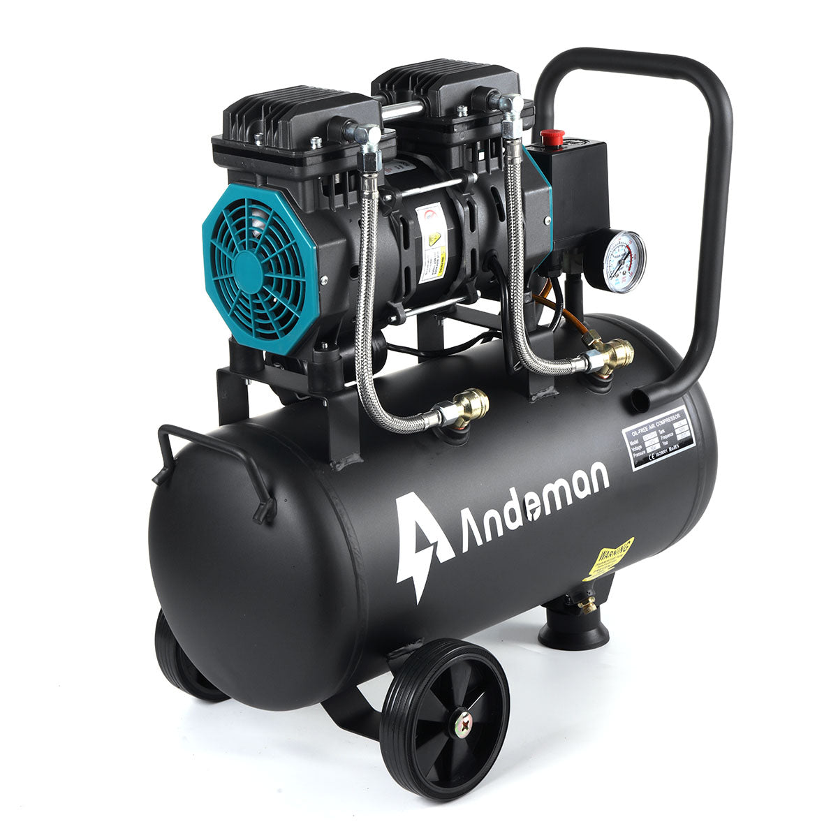 1200H-24 air compressor, oil-free, quiet, low-frequency 230V, 50HZ, 24L, 150W, custom model, high efficiency and low noise