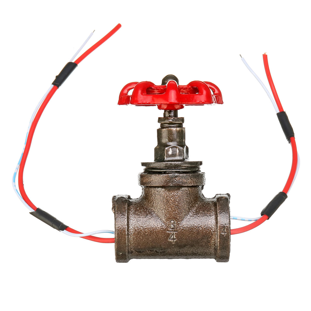 Vintage Steampunk 3/4" Stop Valve Light Switch With Wire For Water Pipe Lamps