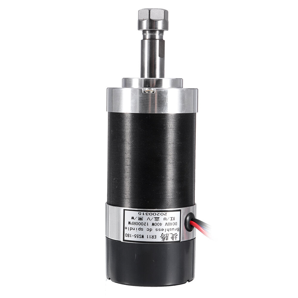 400W 12000rpm ER11 Chuck CNC Brushless Spindle Motor with Driver Speed Controller and Clamp