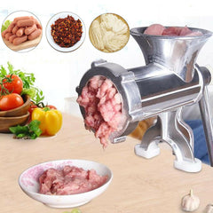 Aluminum Alloy Manual Multifunction Meat Grinder Mincer Enema Table Kitchen Home
