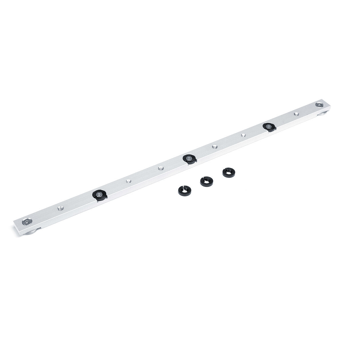 Aluminium Alloy Miter Bar for Table Saw - 300/450/850/880mm, Silver, Durable with Threaded Mounting Holes