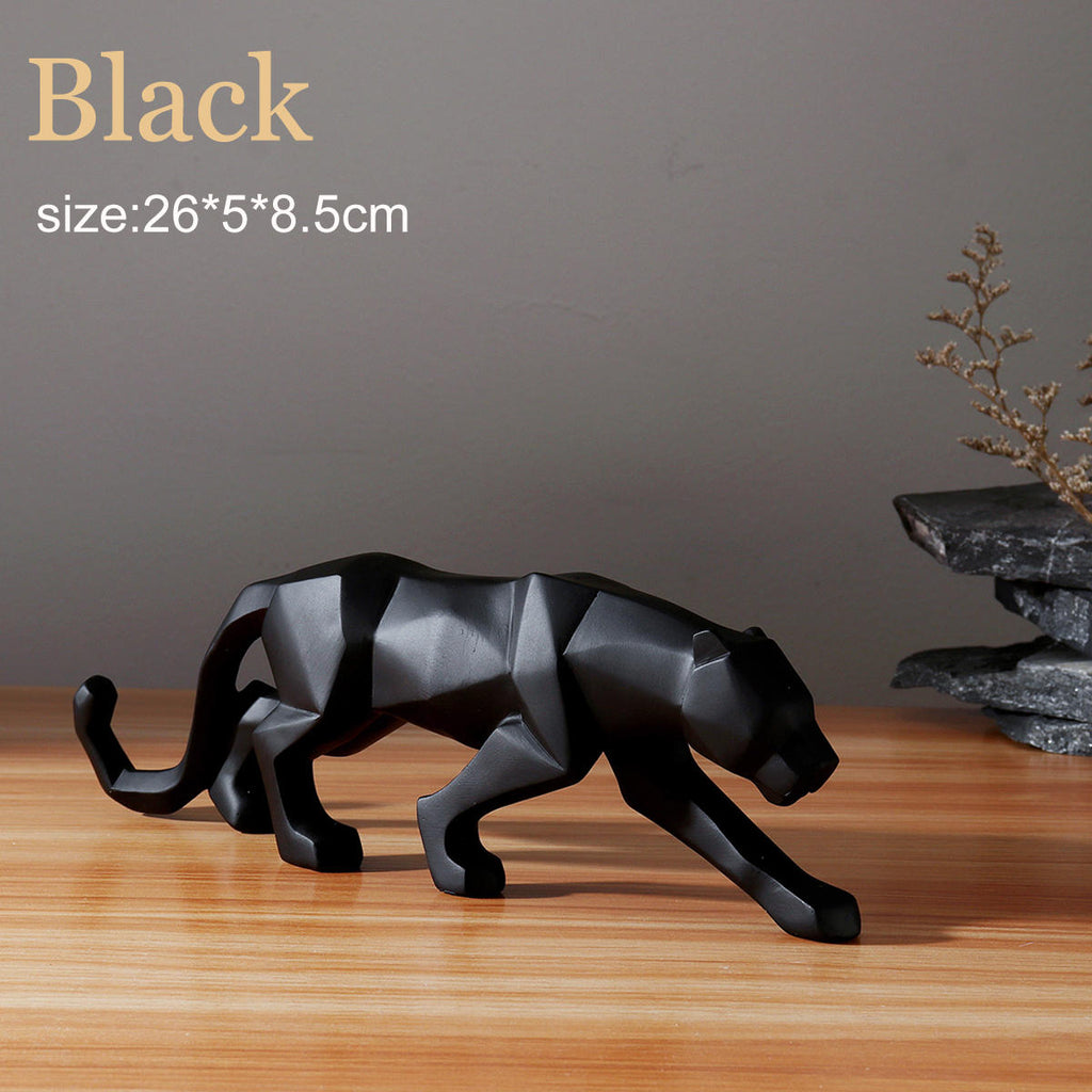 Modern Abstract Art Leopard Resin Geometric Resin Model Gift Room Decorations
