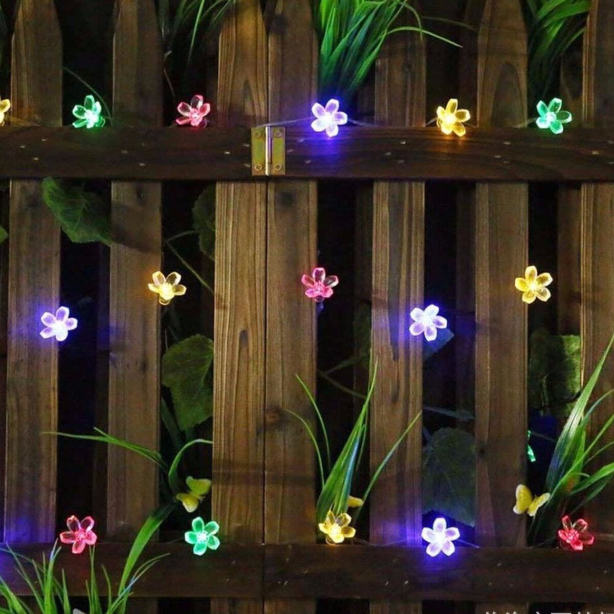 Solar LED String Christmas Blossom Lights Party Lamp 8 Mode