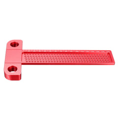 Aluminum Alloy T-160 Ruler, 98x200mm, Multi-Purpose Measuring Tool for 0.5-1mm Refills, Durable & Accurate