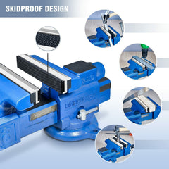 Magnetic Vise Jaws with Neodymium Magnets, Durable Aluminum, 4"-8" for Bench Vices, Mill Clamps, and Drill Presses