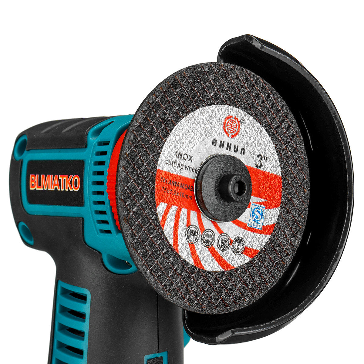 2000RPM 500W 12V Professional Compact Angle Grinder Metal Cutting Polishing Tool