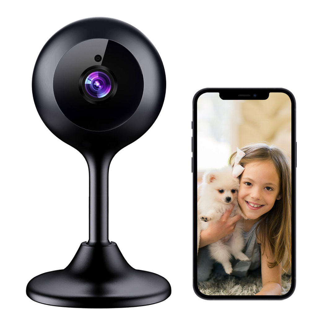 HD 1080P WiFi IP Camera Home Security Camera with NightVision Motion Sensor Detection Two-Way Audio Compatible with Alexa
