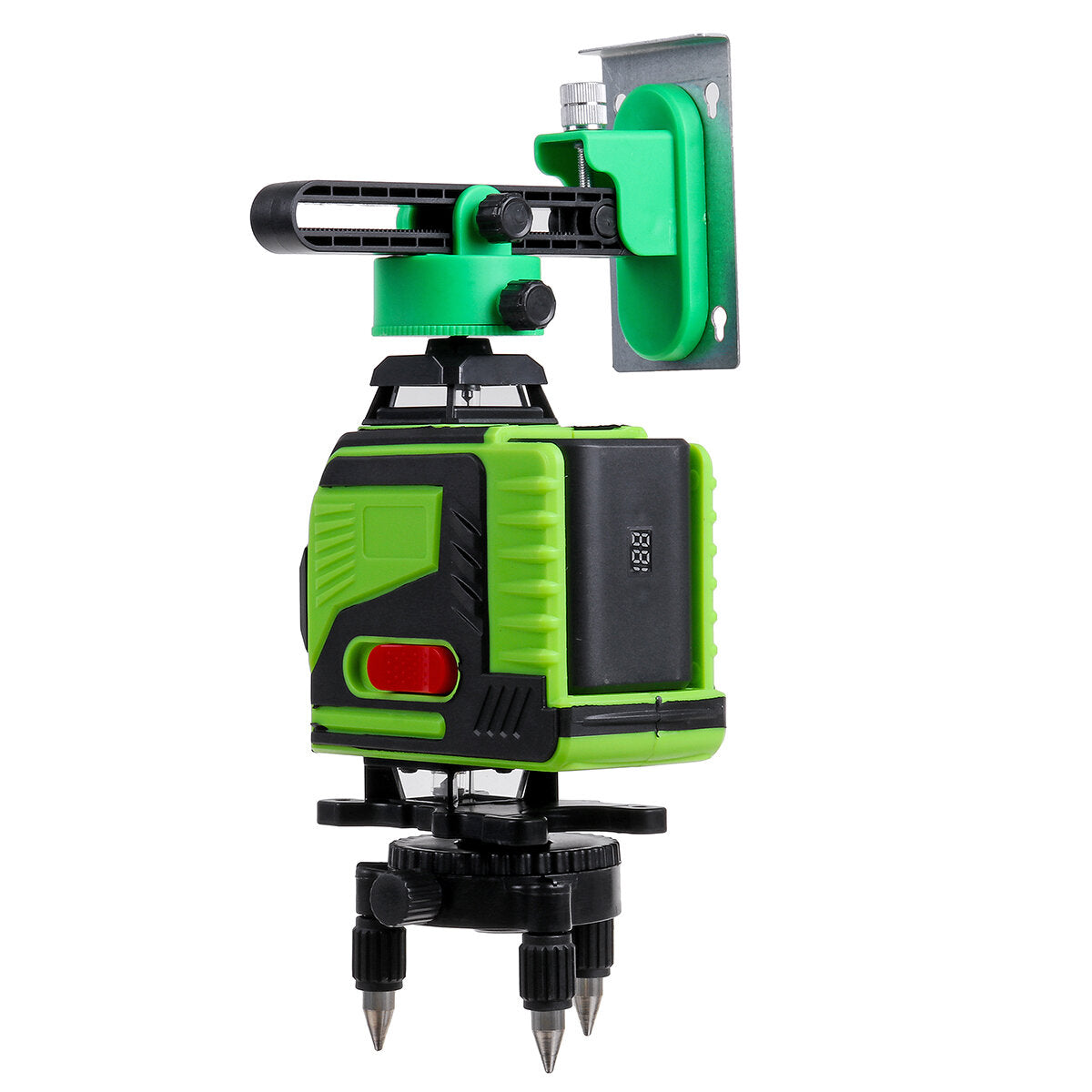 4D 16 Lines Green Light Laser Levels 360 Self Rotary Leveling Measure Tools with 2PCS Lithium Batteries