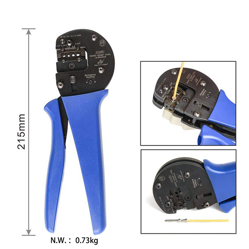 Hand Crimper Plier Tools for 0.14mm2-4.0mm2 (AWG26-12) Harting Han D/E/C Connectors with Locator
