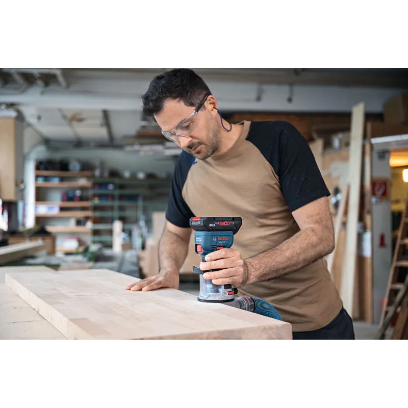 PRO GKF 18V-8 for Bosch Cordless Edge Router 18V Brushless Motor 6mm & 1/4'' Collets Professional Woodworking Trim Router With L-BOXX Case