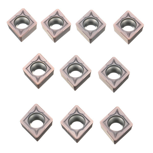 10pcs CCMT09T308 VP15TF Carbide Inserts for SCKCR/L SCLCR/L Holder