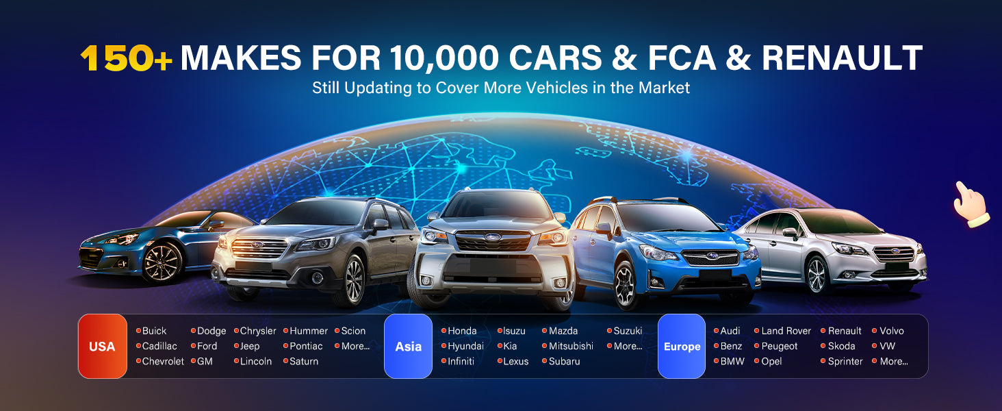 Advanced Diagnostic Tool Features Topology Mapping ECU Programming 5-in-1 VCMI Active Test 40+ Services Auto Scan Android 7.0
