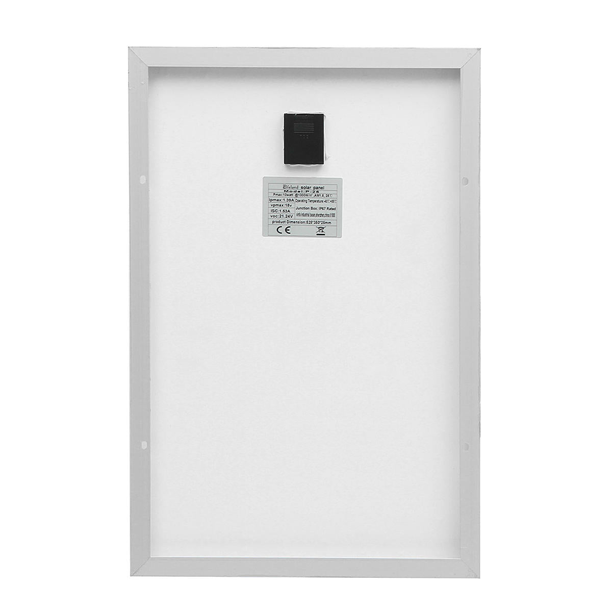 25W 18V Black/Silver 525*350*25mm Monocrystalline Silicon Solar Panel