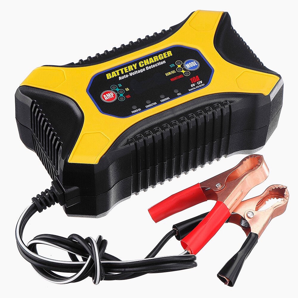 6V/12V 2A 6A 10A Pulse Repair Battery Charger For Car Motorcycle Lead Acid Battery Agm Gel Wet