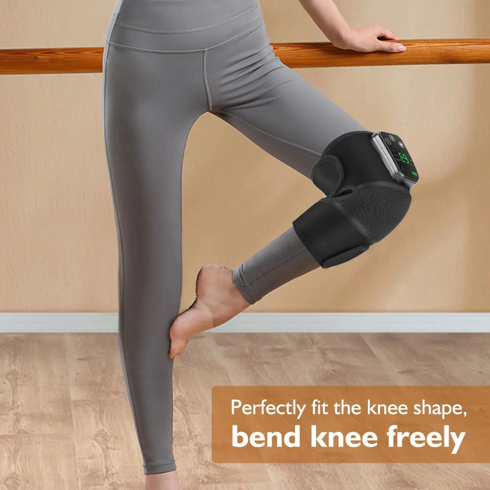 Heated Shoulder Steamer Brace - 3-in-1 Massage & Heat Therapy, Adjustable Straps, 5000mAh Battery, Grey/Black