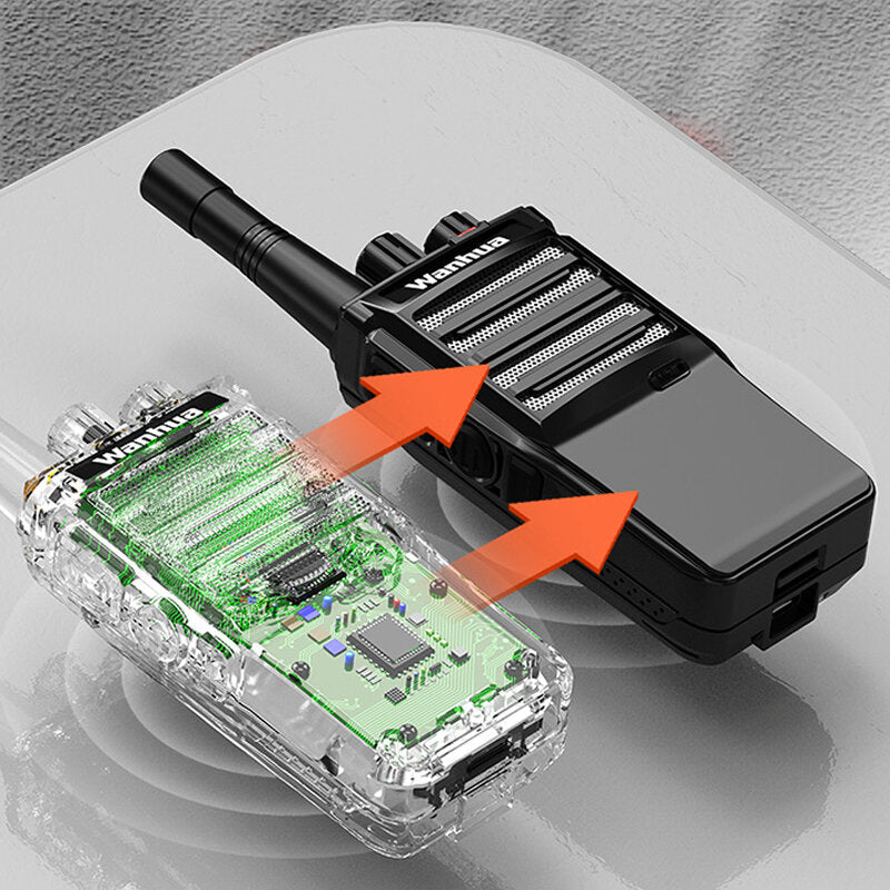 8W Classic Walkie Talkie 16 Channels 400-470MHz Two Way Handheld Radio Outdoor Work Durable Transceiver Radio Communicator