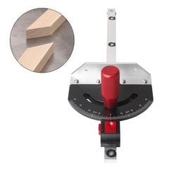 Aluminum & Plastic Table Saw Miter Gauge, Adjustable -60° to +60°, Fits 30mm/45mm T-track, Includes 1 Gauge