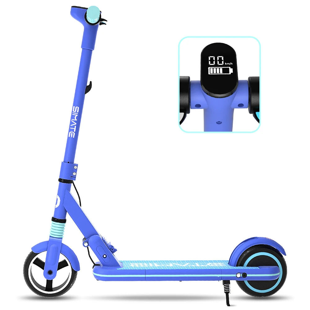 Electric Scooter For Kids 24V 2.5Ah 130W Top Speed 14KM/H Motor Front 6.5 Rear 5.5 Inch Electric Scooter 5-8KM Mileage Max Load 70Kg