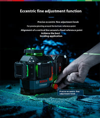 18V-120-33 CG Laser Level 12 Lines 35m Range Extendable to 120m High Precision ± 0.3 mm/m Rapid Self-Leveling IP 65