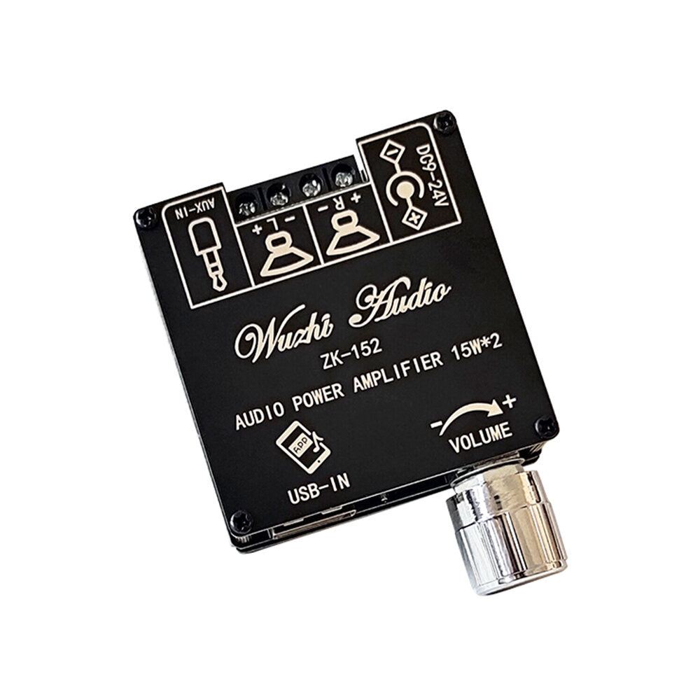 Bluetooth 5.1 Audio Digital Power Amplifier Board Module 2.0 Stereo Dual Channel 15W+15W