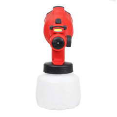 550W Cordless Electric Spray Guns 800ML Lighting Paint Sprayer Wood Wall Fences Painting Tool