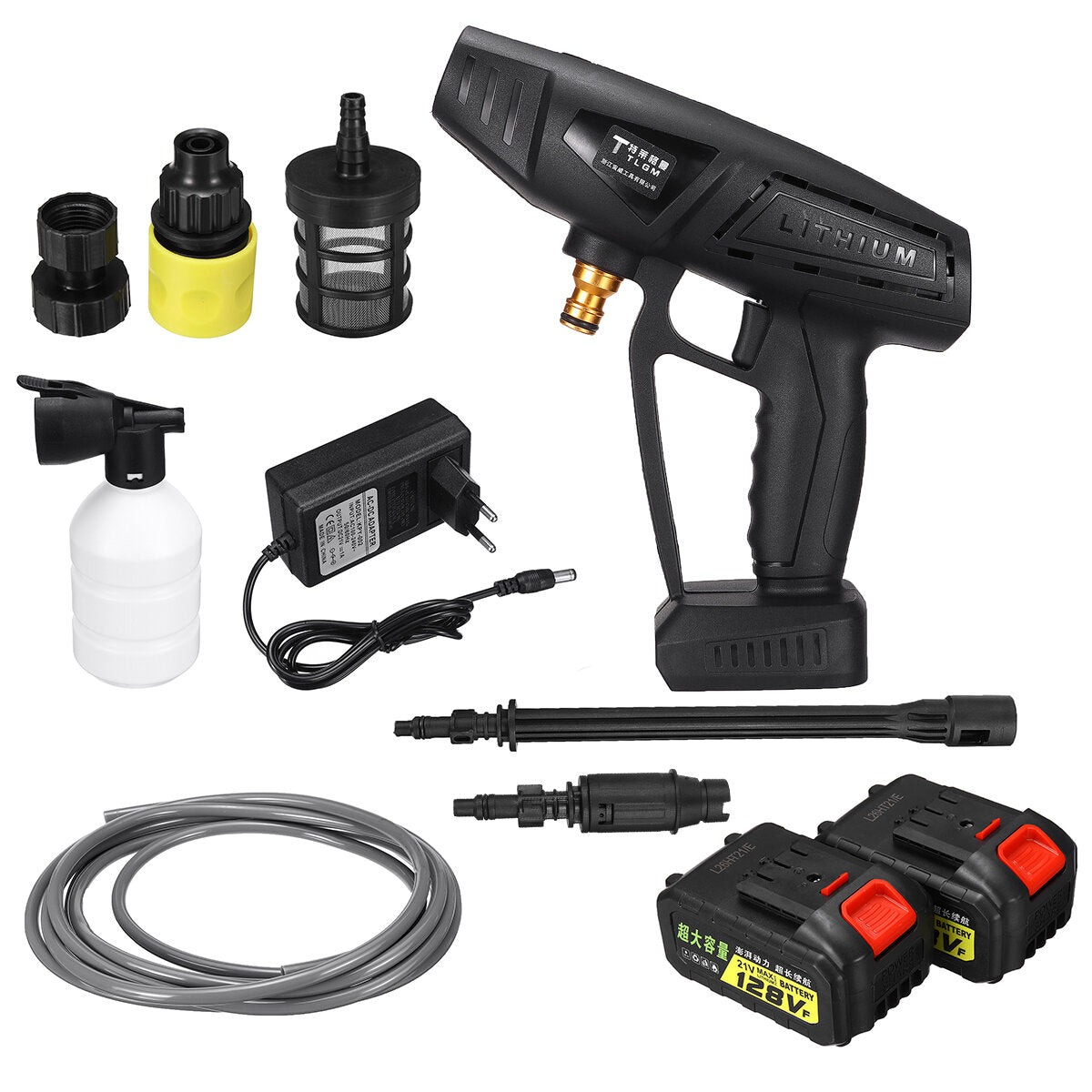 300W 2000mAh Cordless High Pressure Car Washer Electric Car Wash Cleaner Parkside Water Guns For Makita Battery