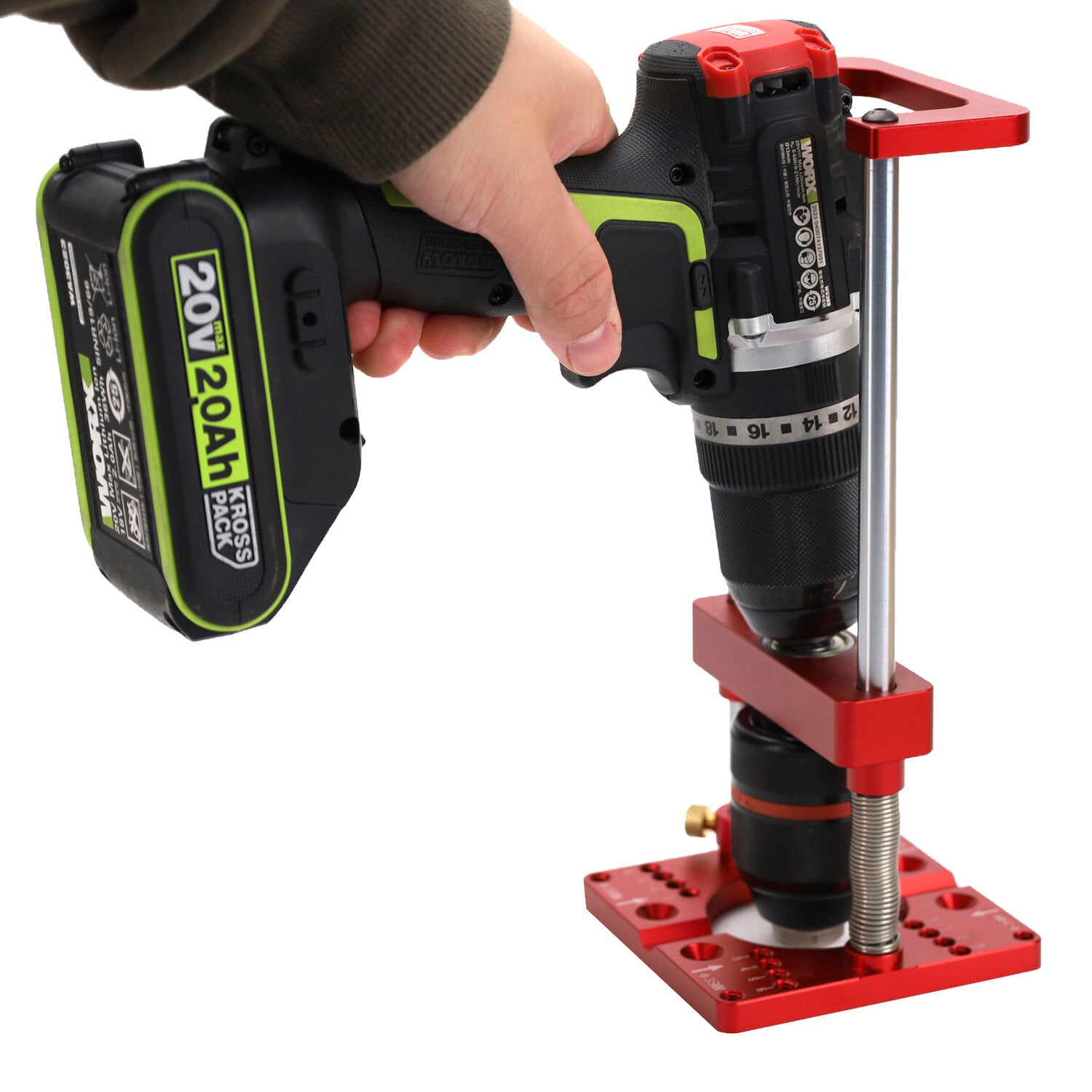 Multifunctional Woodworking Drilling Tool for Power Drills, 3-75mm Thickness, 26/35mm Hinge Holes, Adjustable Settings