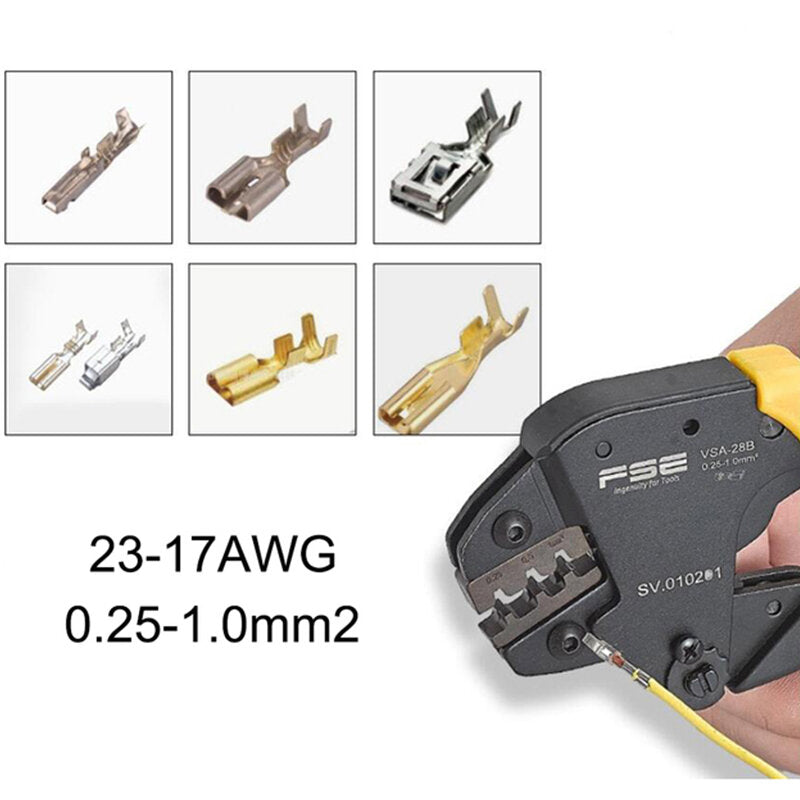 Crimping Tool Open Plug Terminal Electrician Multifunctional Ratchet Crimping Tool Terminal Pliers