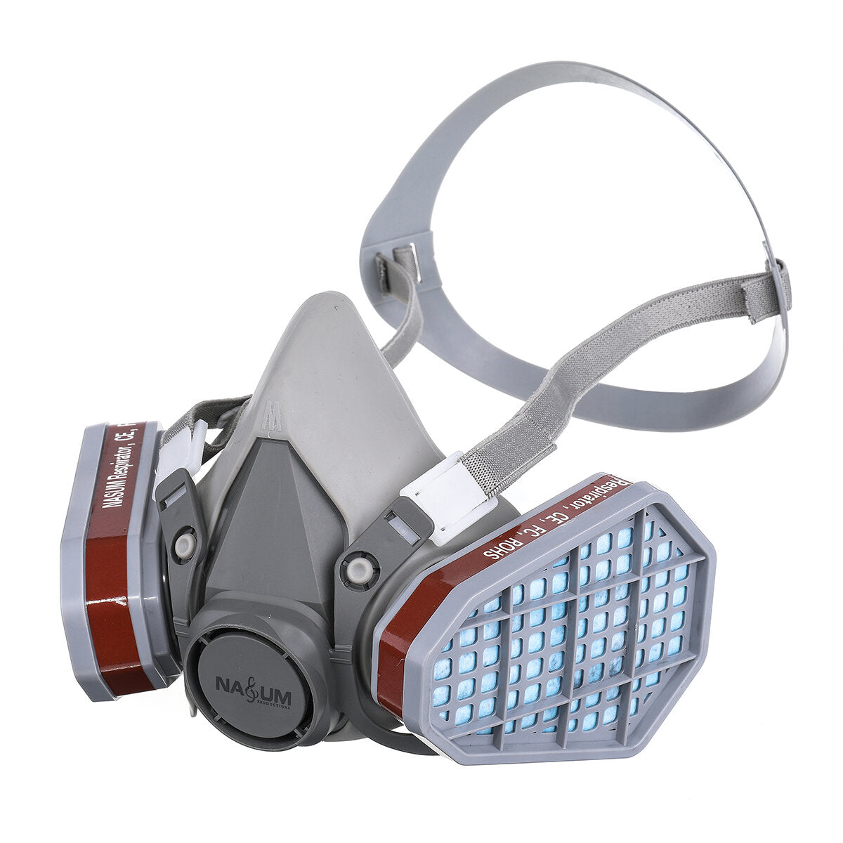 Double Layer Breathing Layer Gas Mask Painting Spraying Respirator Gas Mask Safety Work Filter Dust Mask
