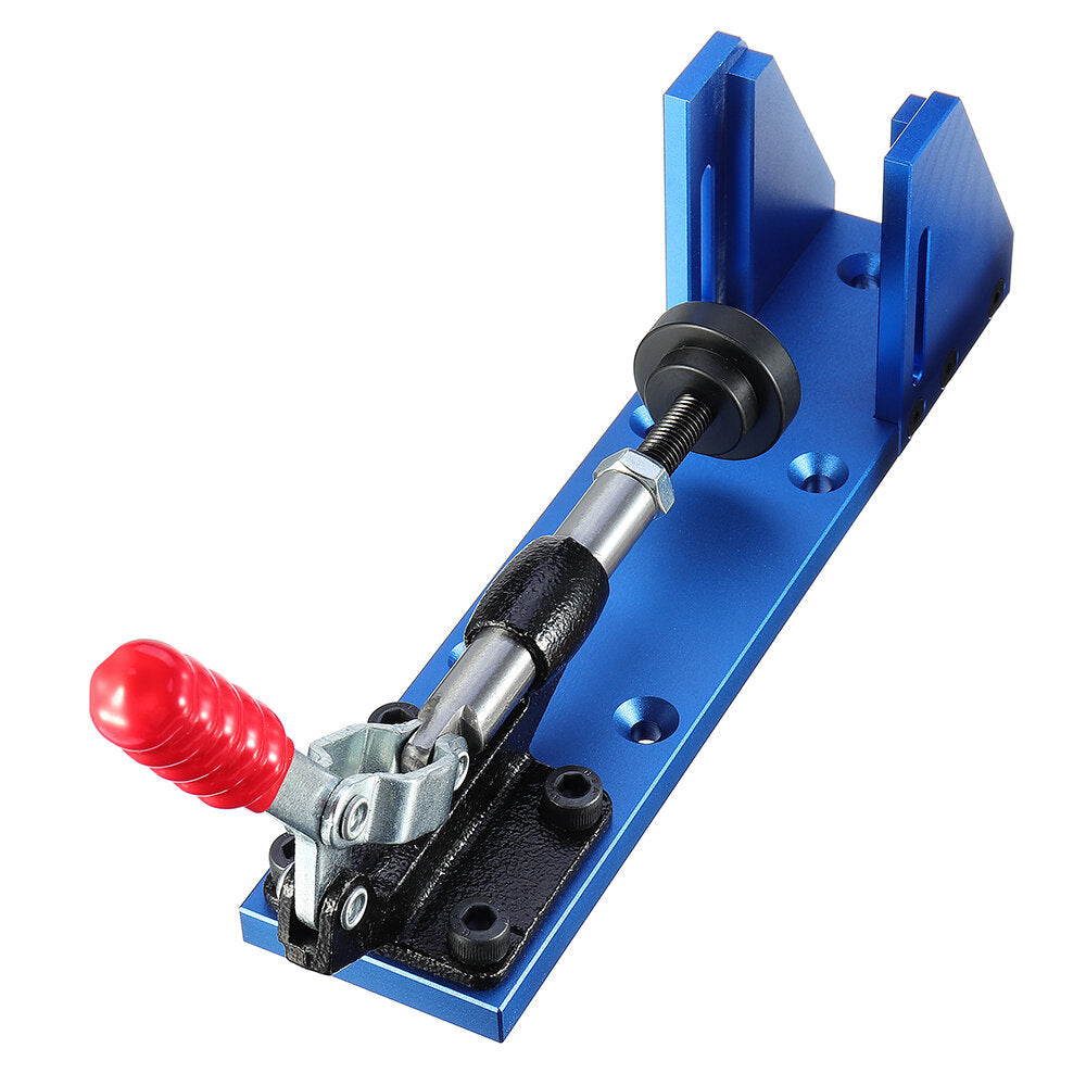 Aluminum Alloy Pocket Hole Jig System Woodworking Drill Guide with Toggle Clamp 9.5mm Step Drill Bits