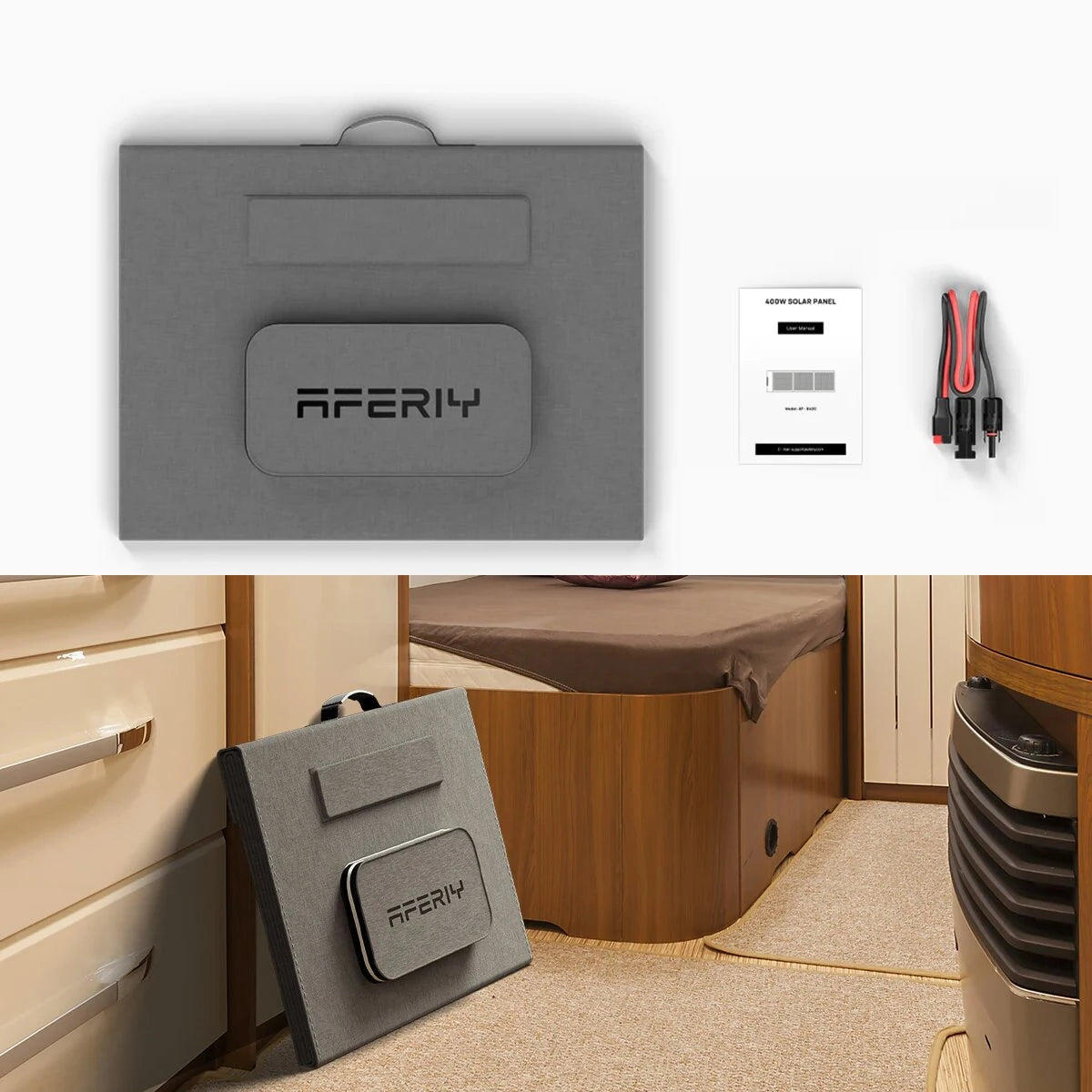 2400W 2048Wh LiFePO4 Portable Power Station with 1 x 400W Solar Panel, UK Plug, App Control & UPS for Camping & Home Backup