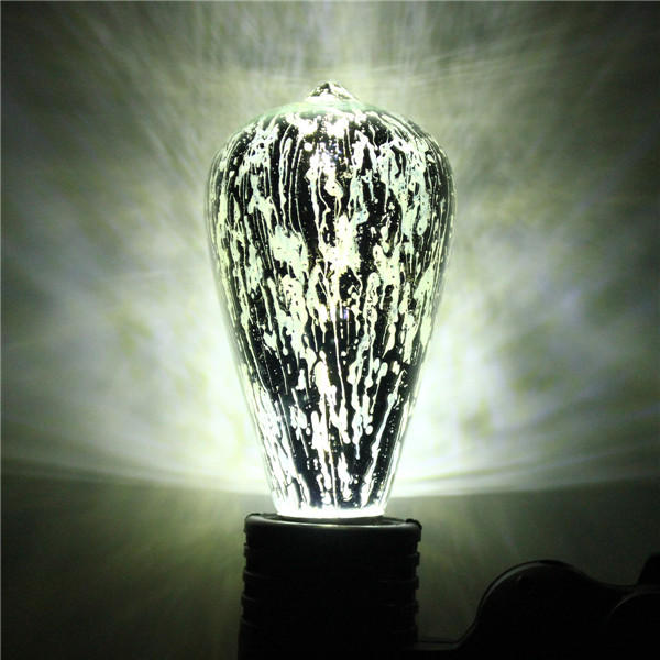 5W Storm Silvering Vintage Antique Filament LED Bulb Light Lamp 85-265V