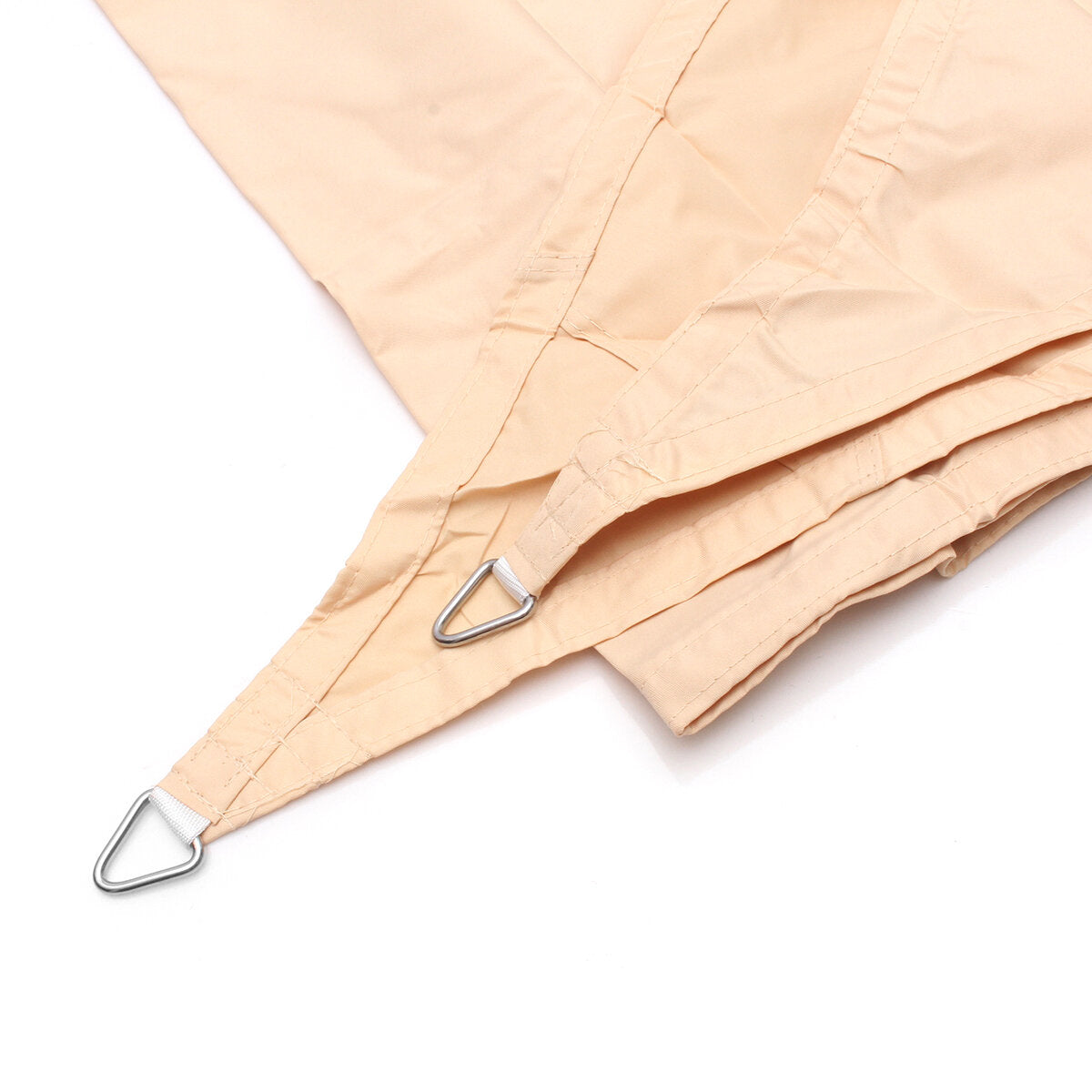 12x12x12ft Beige Triangle Sun Shade Sails for Patio Garden Outdoor Facility and Activities