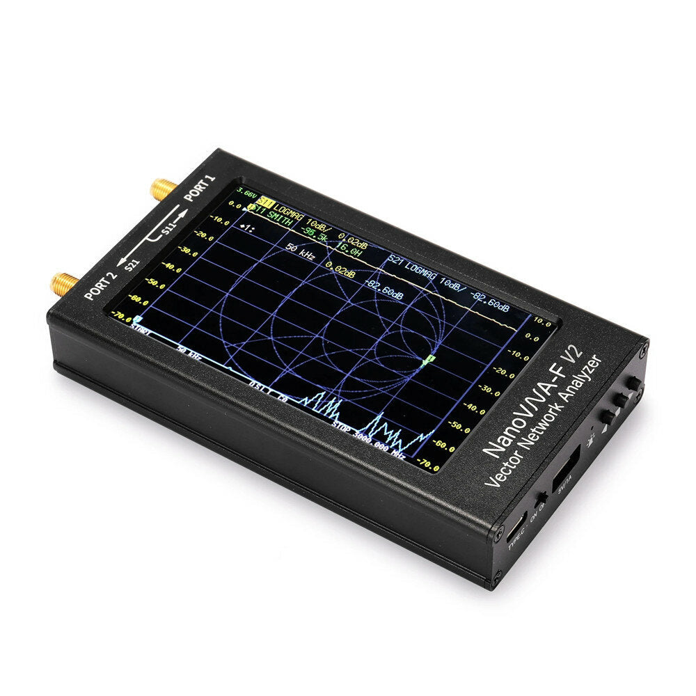 50kHz-3GHz IPS 4.3Inch LCD Display Vector Network Analyzer S-A-A-2 Antenna Analyzer Short Wave HF VHF UHF