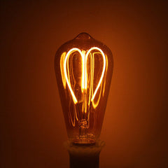 6W Dimmable Warm White Soft Filament LED Light Bulb for Holiday AC220V