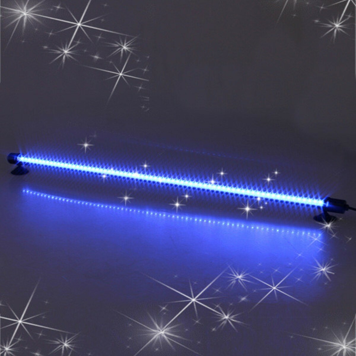 Blue White 62cm 69 LEDs Aquarium Tank Bar Light Waterproof Stick Strip Lamp 220V Fish