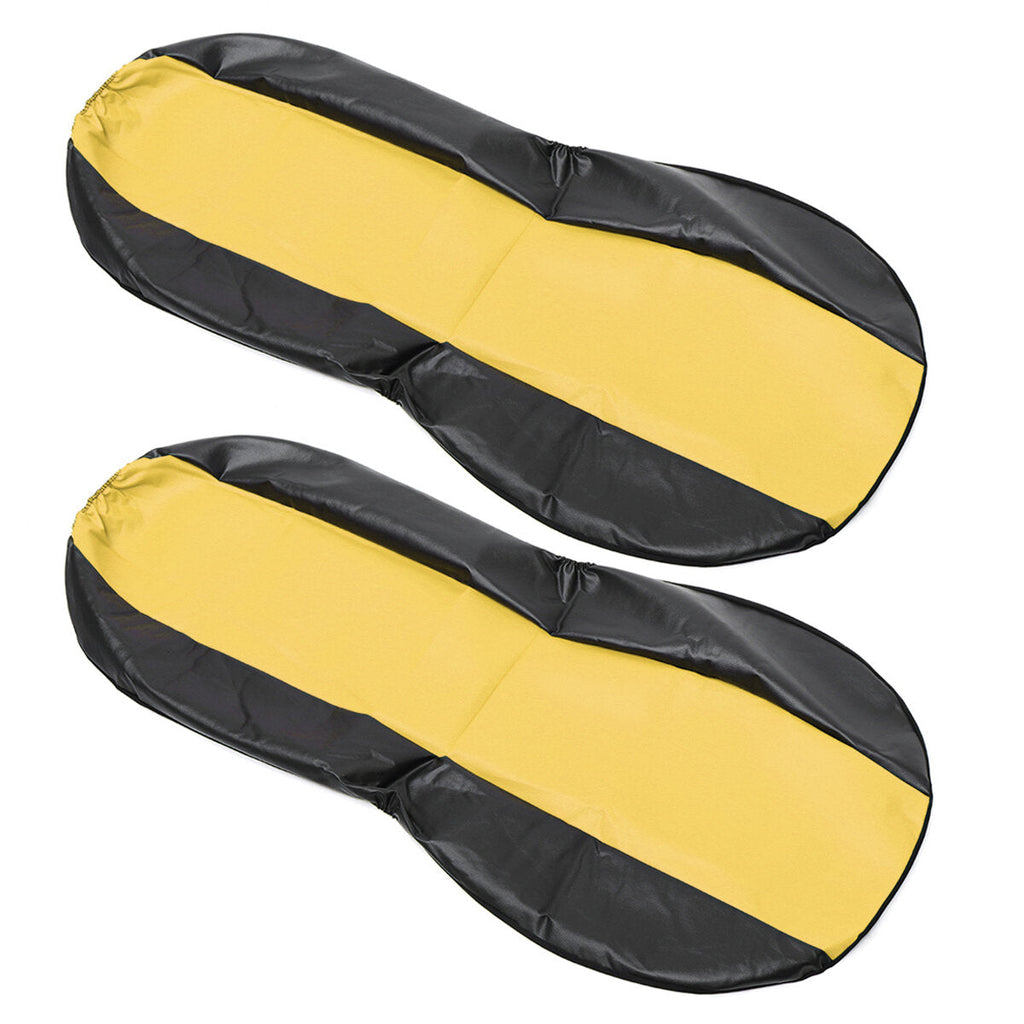 4Pcs/Set PU Leather Car Seat Detachable Cover Front Bucket Full Set Chair Protector Universal