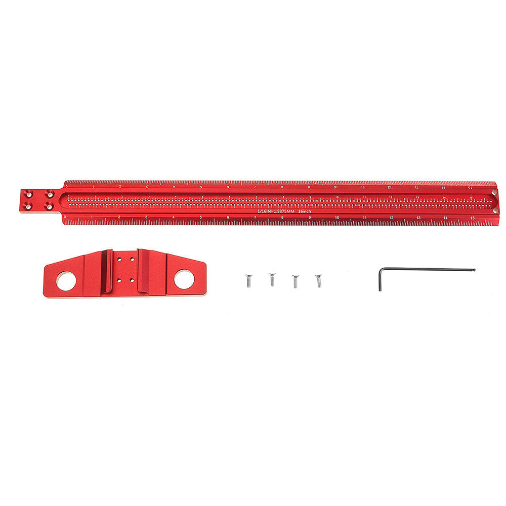 16/24 Inch Woodworking Line Drawing T Ruler Hole Ruler 90 Right Angle Line Drawing Ruler