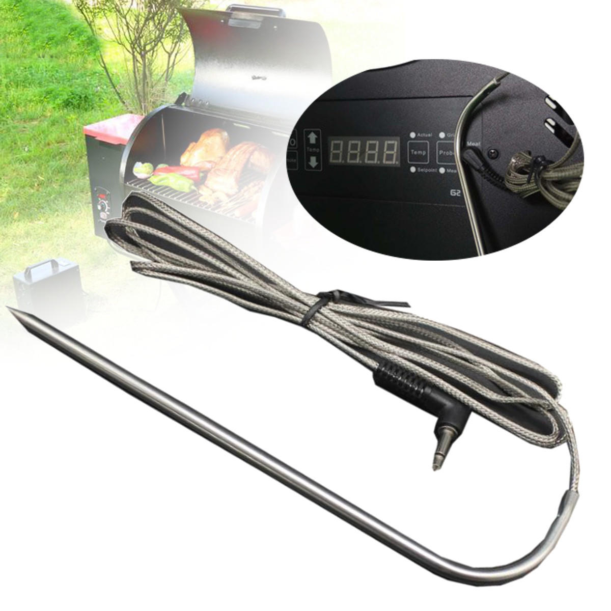 2 Pcs Meat Probe Sensor Replacement For Pit Boss Pellet Grills Smokers Stove