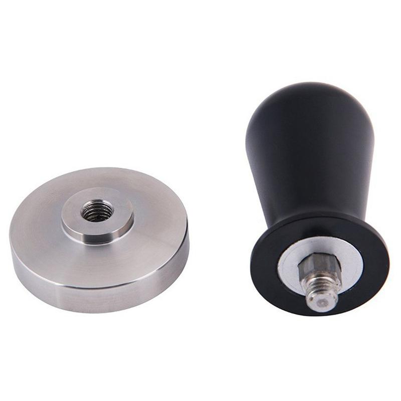 58mm Stainless Steel Coffee Tamper Calibrated Pressure Coffee Bean Press Flat Base for Espresso