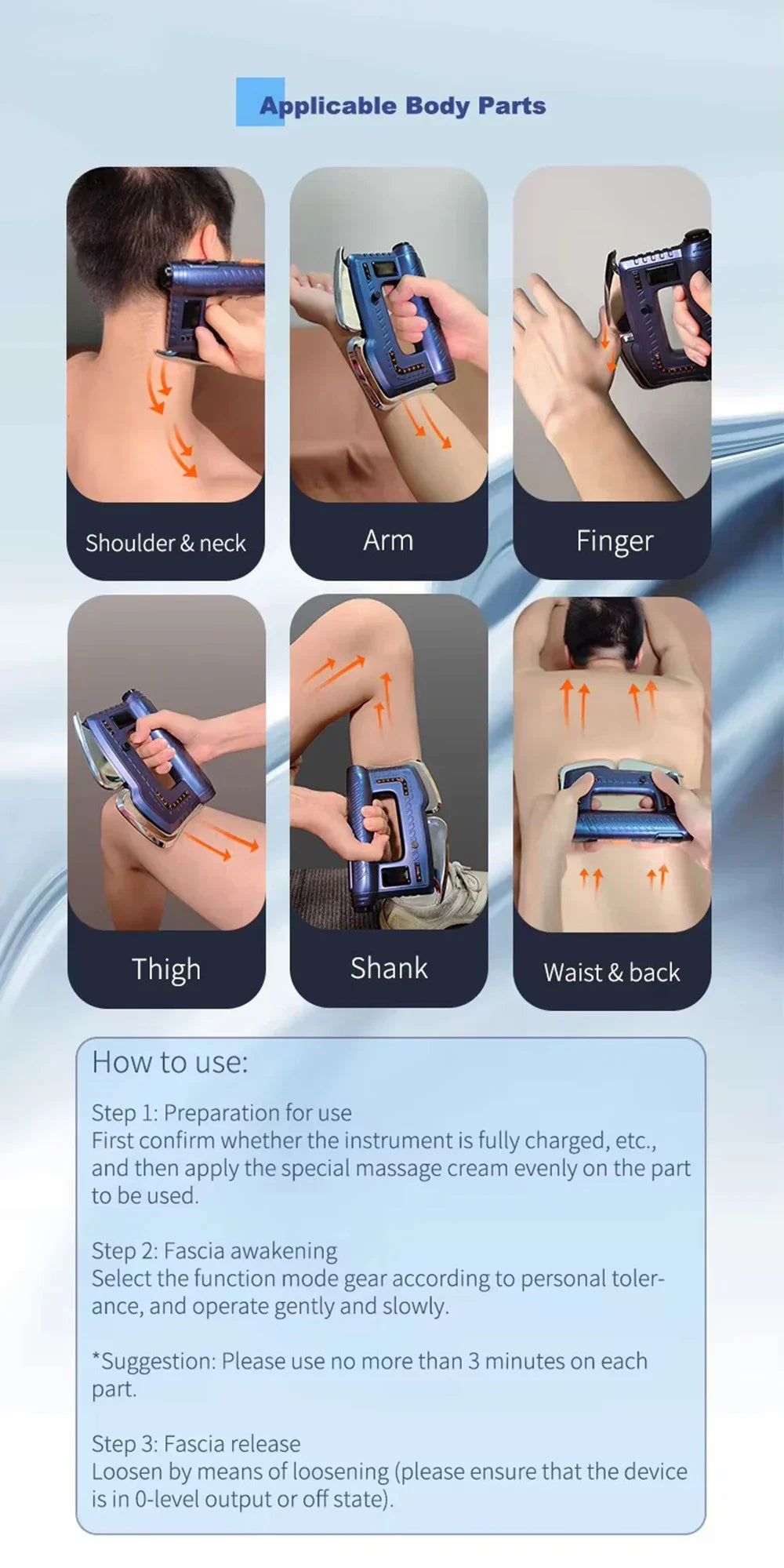 Multi-Function Scraping Massager Gun with EMS, Red Light Therapy & Heating for Full Body Muscle Relief