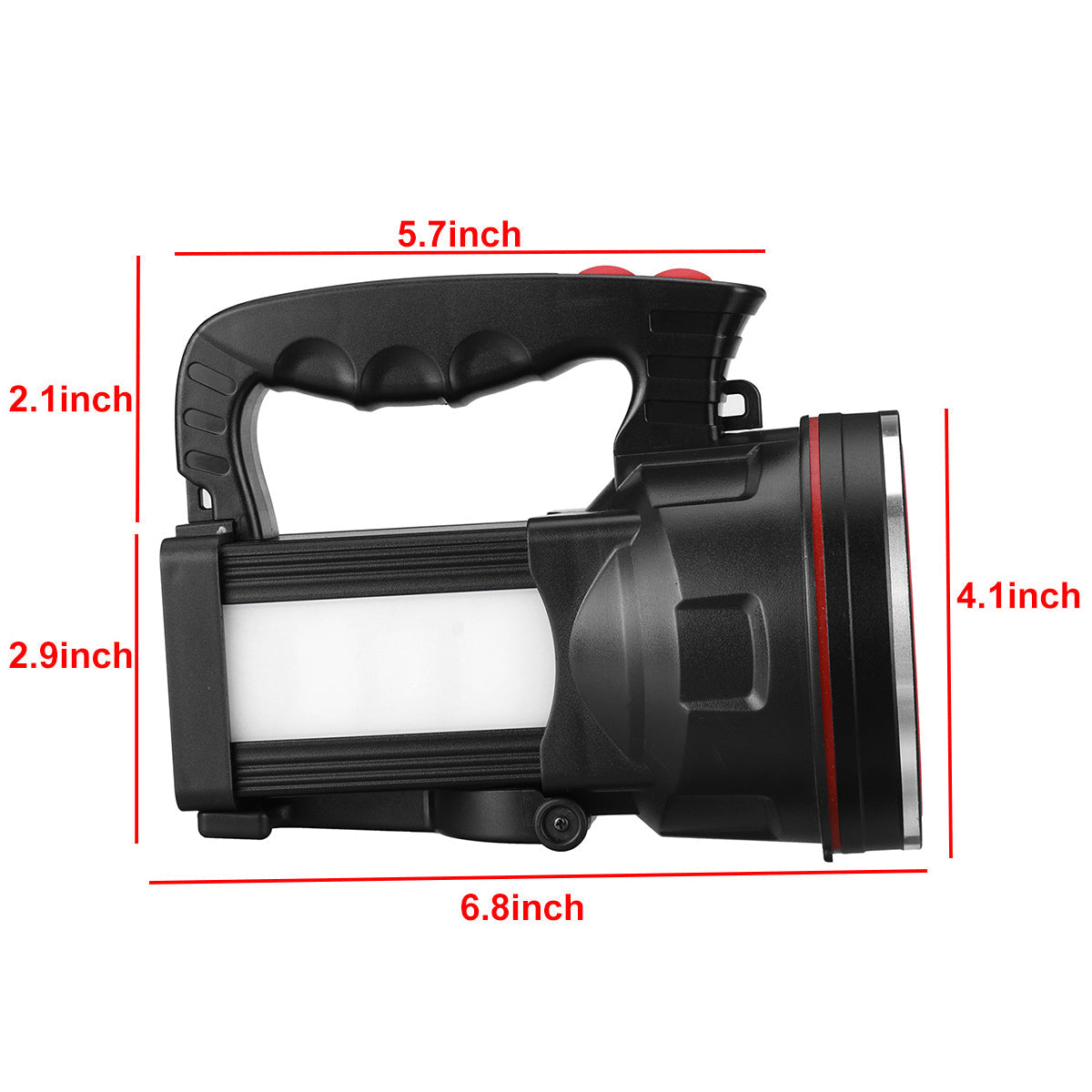 Portable LED Flashlight Strong Light Searchlight USB Charging Led Torch With Power Display