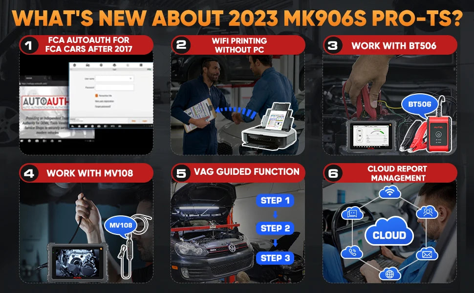 Car TPMS Diagnostic Tool Automotive Scanner w/ Full TPMS Fuction ECU Coding CAN FD DoIP K MK906PRO