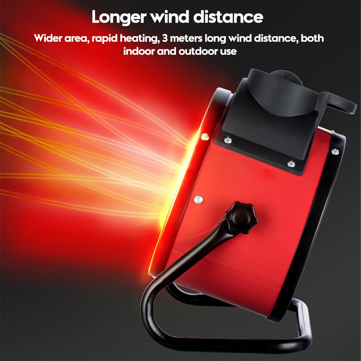 2000W Electric Space Heater Ceramic Air Blower for Garage & Workshop